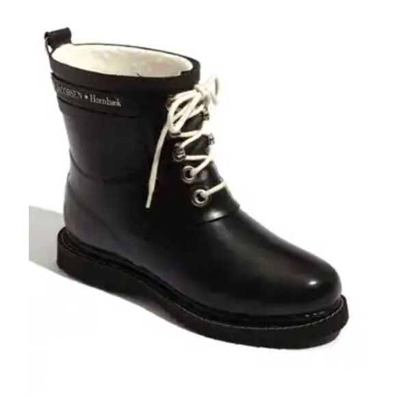 ILSE JACOBSEN Rub 2 Lace-Up Ankle Boot Size 39 - Picture 1 of 9